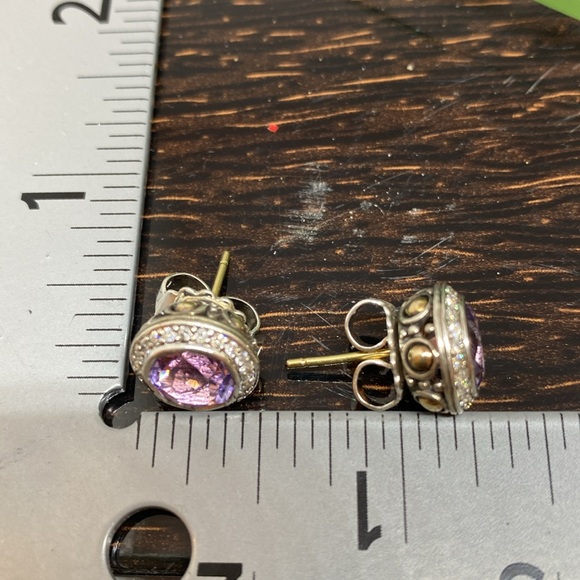 John Hardy Amethyst & Diamond Batu
Sari Stud Earrings - Picture 7 of 8